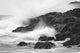 Waves On Rocky Shoreline, Long Beach, British Columbia Wall Mural