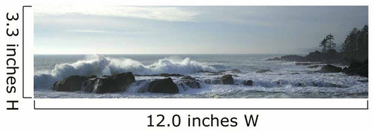 Waves On Rocky Shoreline, Botany Bay, British Columbia Wall Mural