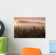 Common Dock With Aspen Trees In Fog, Near St Adolphe, Manitoba Wall Mural