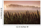 Common Dock With Aspen Trees In Fog, Near St Adolphe, Manitoba Wall Mural