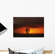 Cumulonimbus Cloud And Cottonwood Tree, Near Dugald, Manitoba Wall Mural