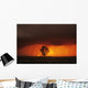 Cumulonimbus Cloud And Cottonwood Tree, Near Dugald, Manitoba Wall Mural