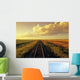 Railway Through Farmland, Near Carey, Manitoba Wall Mural