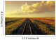 Railway Through Farmland, Near Carey, Manitoba Wall Mural