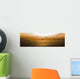 Flock Of Geese Flying Into Sunset, Saskatoon, Saskatchewan Wall Mural