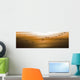 Flock Of Geese Flying Into Sunset, Saskatoon, Saskatchewan Wall Mural