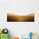 Flock Of Geese Flying Into Sunset, Saskatoon, Saskatchewan Wall Mural