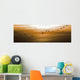 Flock Of Geese Flying Into Sunset, Saskatoon, Saskatchewan Wall Mural