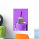 Purple Paint and Brush Wall Mural