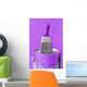 Purple Paint and Brush Wall Mural