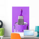 Purple Paint and Brush Wall Mural