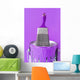 Purple Paint and Brush Wall Mural
