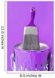 Purple Paint and Brush Wall Mural