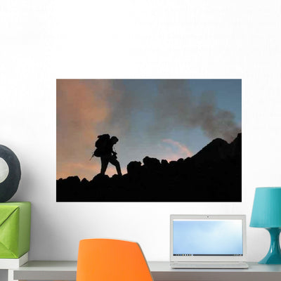 Etna Wall Decal Design 2 shown on a wall
