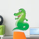Green Crocodile Wall Decal