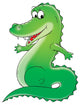 Green Crocodile Wall Decal