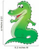 Green Crocodile Wall Decal