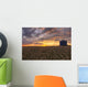 Sunrise Over A Barley Field And Grain Silo On A Farm Wall Mural
