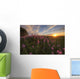 Prairie Wildflowers During Sunset In Central Alberta Wall Mural