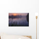 A Foggy Summer Sunrise On A Prairie Pond In Central Alberta Wall Mural