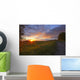 Sunset On The Rolling Hills Of The Prairies Of Alberta Wall Mural