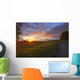 Sunset On The Rolling Hills Of The Prairies Of Alberta Wall Mural