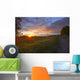 Sunset On The Rolling Hills Of The Prairies Of Alberta Wall Mural