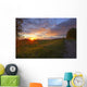 Sunset On The Rolling Hills Of The Prairies Of Alberta Wall Mural