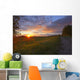Sunset On The Rolling Hills Of The Prairies Of Alberta Wall Mural