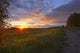 Sunset On The Rolling Hills Of The Prairies Of Alberta Wall Mural