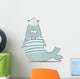Nautical Mustachioed Walrus Wall Decal