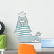 Nautical Mustachioed Walrus Wall Decal