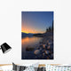 Summer Sunrise On Abraham Lake In The Canadian Rockies Wall Mural