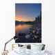 Summer Sunrise On Abraham Lake In The Canadian Rockies Wall Mural
