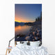 Summer Sunrise On Abraham Lake In The Canadian Rockies Wall Mural