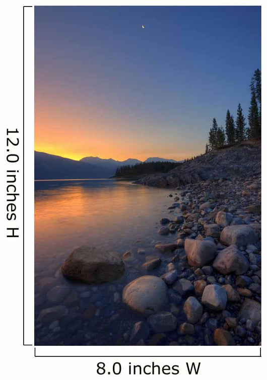 Summer Sunrise On Abraham Lake In The Canadian Rockies Wall Mural