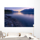 Summer Sunrise On Abraham Lake In The Canadian Rockies Wall Mural