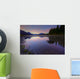 Early Morning On A Fog Covered Maligne Lake In Jasper National Park Wall Mural
