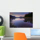 Early Morning On A Fog Covered Maligne Lake In Jasper National Park Wall Mural