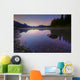 Early Morning On A Fog Covered Maligne Lake In Jasper National Park Wall Mural