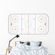Eishockey Spielfeld Vektor Wall Decal