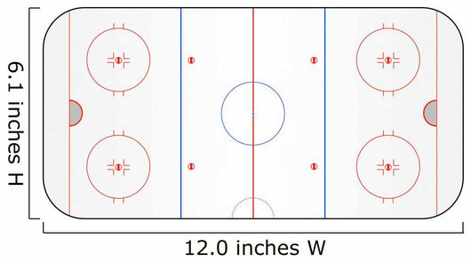 Eishockey Spielfeld Vektor Wall Decal