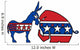 political face off Wall Decal