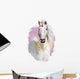 Pink Artistic Splash Unicorn Wall Decal