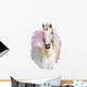 Pink Artistic Splash Unicorn Wall Decal