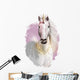 Pink Artistic Splash Unicorn Wall Decal