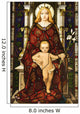 Stained Glass Window Madonna