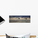 Trumpeter Swan Silhouetted In Flight Near Swan Haven, Yukon Territory Wall Mural