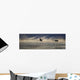 Trumpeter Swan Silhouetted In Flight Near Swan Haven, Yukon Territory Wall Mural