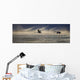 Trumpeter Swan Silhouetted In Flight Near Swan Haven, Yukon Territory Wall Mural
